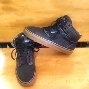 Vans Atwood Off The Wall Sk8 Black Canvas Hi Tops Size 8.5 (Men's 7 See Charts)